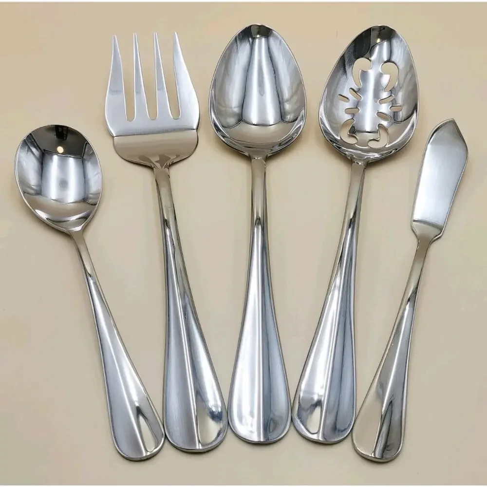 International Stainless SIMPLICITY 5 Serving pieces NEW
